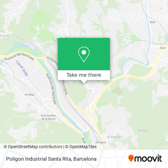Polígon Industrial Santa Rita map