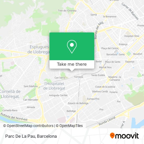 mapa Parc De La Pau