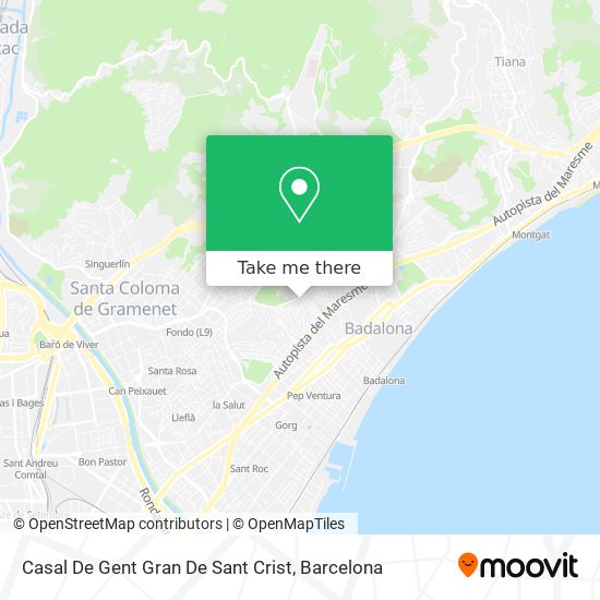Casal De Gent Gran De Sant Crist map