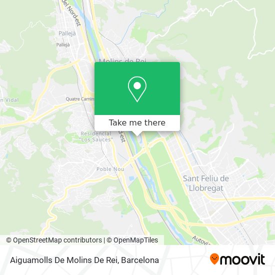 Aiguamolls De Molins De Rei map
