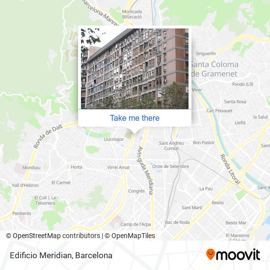 Edificio Meridian map