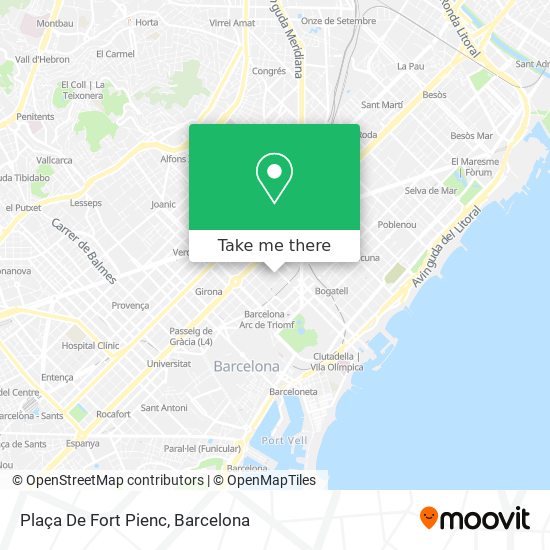 Plaça De Fort Pienc map