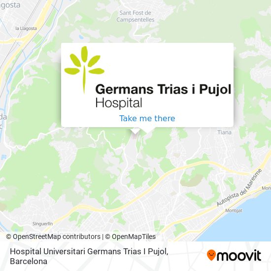 Hospital Universitari Germans Trias I Pujol map