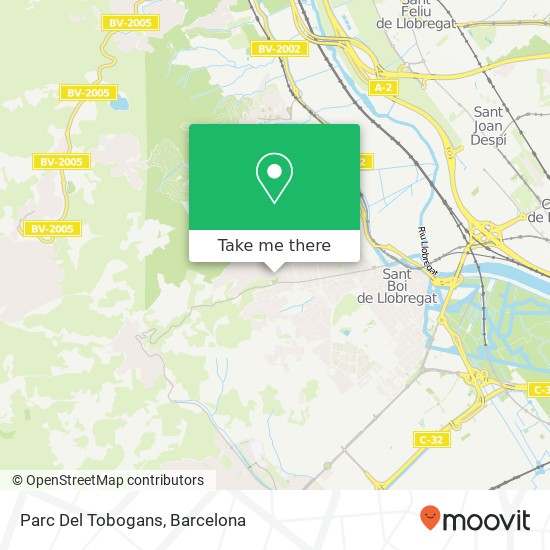 Parc Del Tobogans map