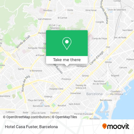 Hotel Casa Fuster map