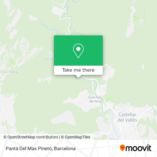 Pantà Del Mas Pinetó map