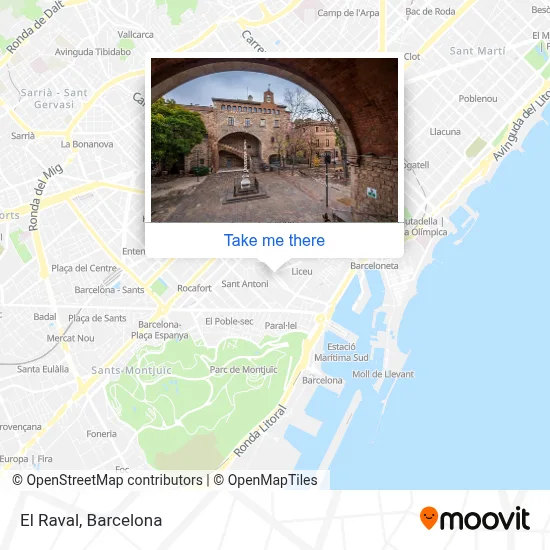 El Raval map