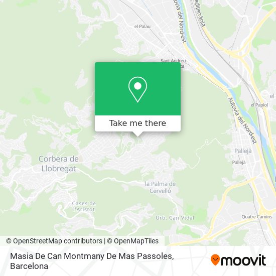 Masia De Can Montmany De Mas Passoles map