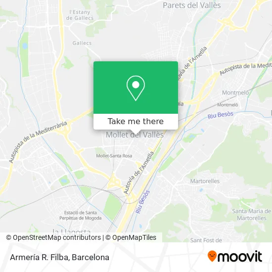 Armería R. Filba map