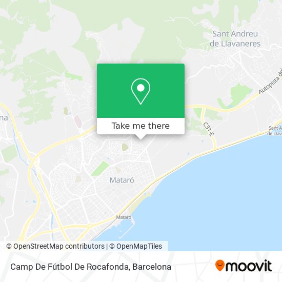 Camp De Fútbol De Rocafonda map