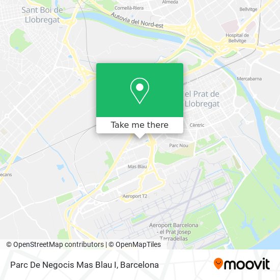 Parc De Negocis Mas Blau I map