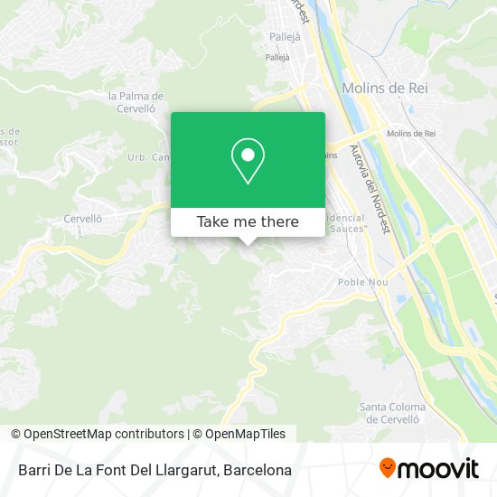 Barri De La Font Del Llargarut map