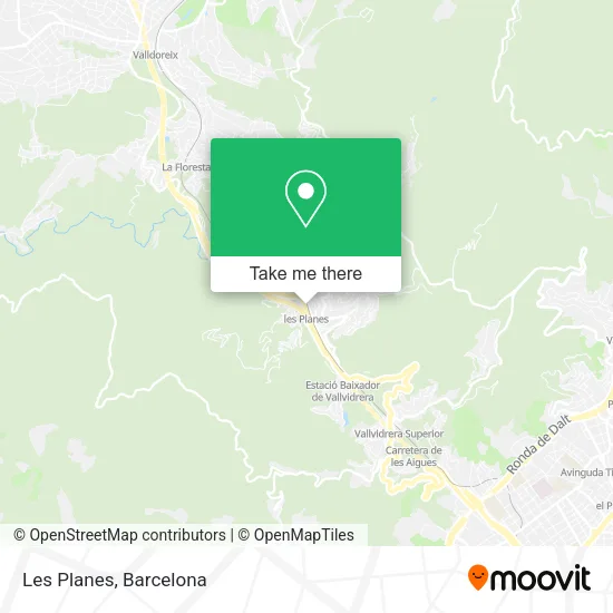 Les Planes map