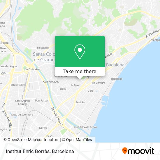 Institut Enric Borràs map