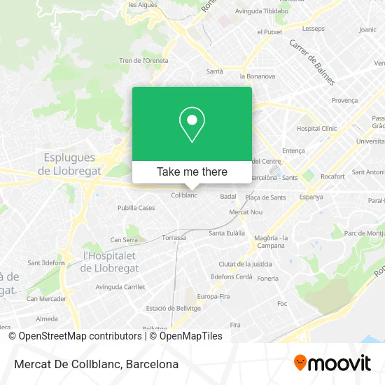 Mercat De Collblanc map