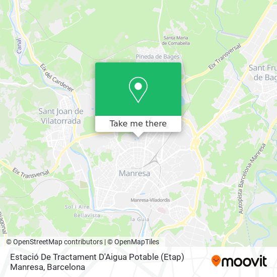 Estació De Tractament D'Aigua Potable (Etap) Manresa map
