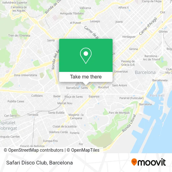 Safari Disco Club map