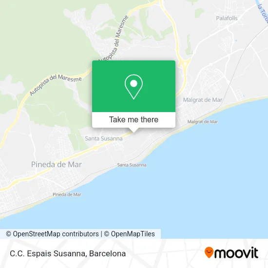 C.C. Espais Susanna map