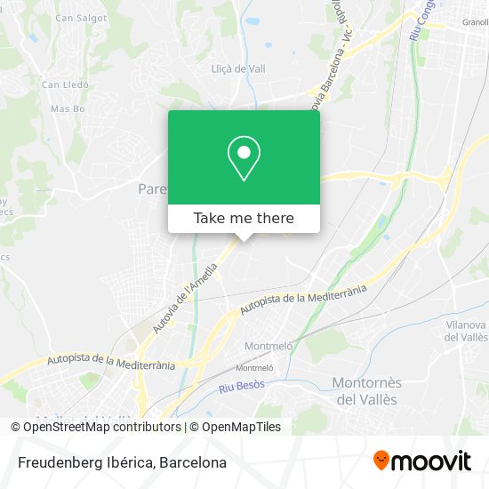 Freudenberg Ibérica map
