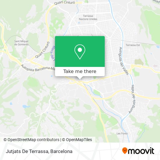 Jutjats De Terrassa map