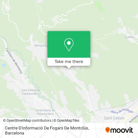 Centre D'Informació De Fogars De Montclús map
