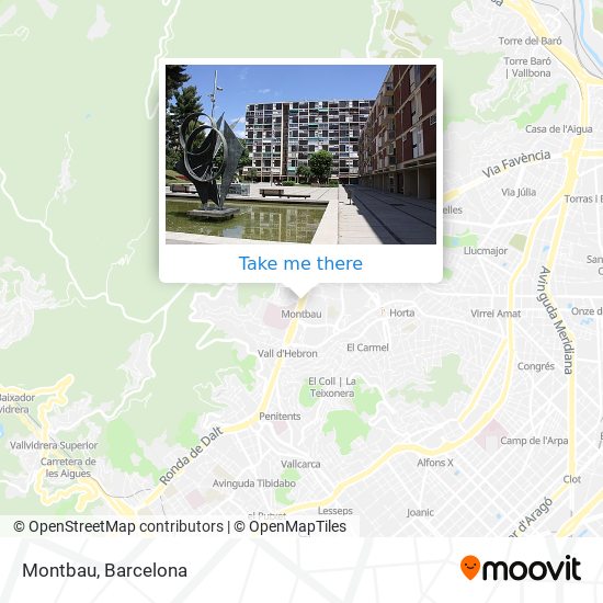 mapa Montbau