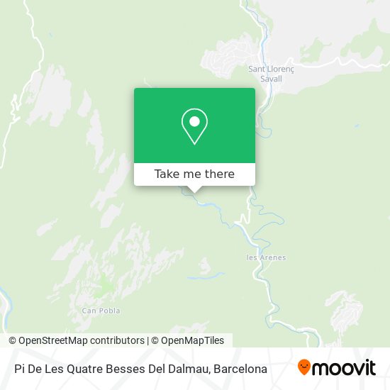 Pi De Les Quatre Besses Del Dalmau map