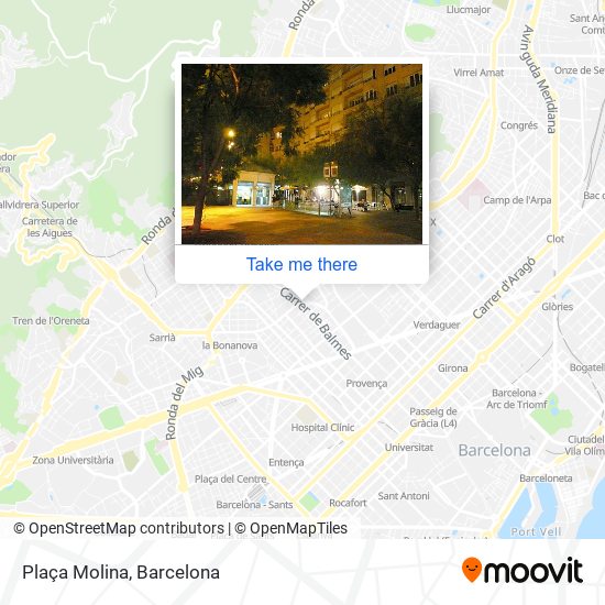 Plaça Molina map