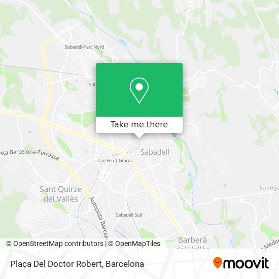 mapa Plaça Del Doctor Robert