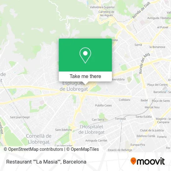 Restaurant ""La Masia"" map