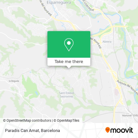 Paradís Can Amat map