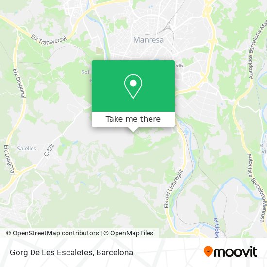 Gorg De Les Escaletes map