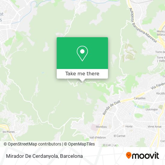 mapa Mirador De Cerdanyola