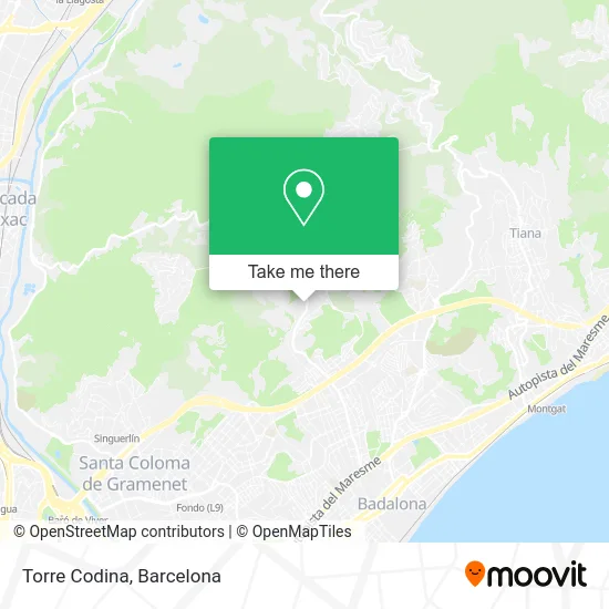 Torre Codina map