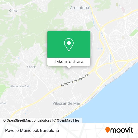 Pavelló Municipal map