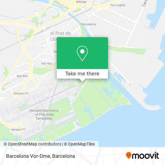 Barcelona Vor-Dme map