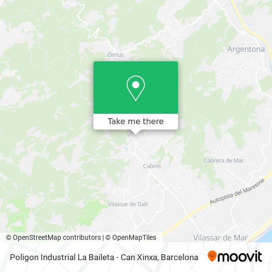 Poligon Industrial La Baileta - Can Xinxa map