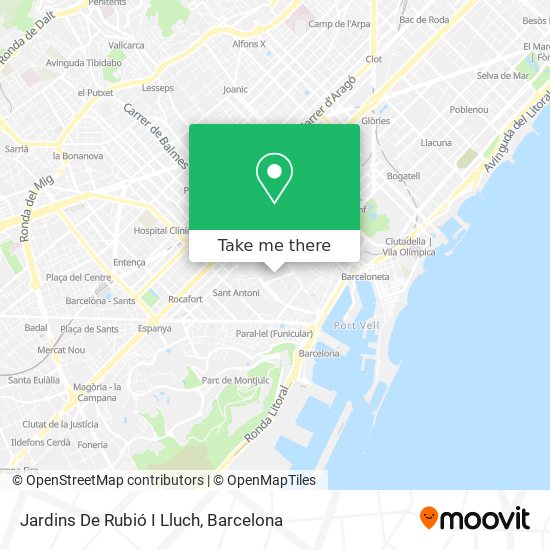 Jardins De Rubió I Lluch map