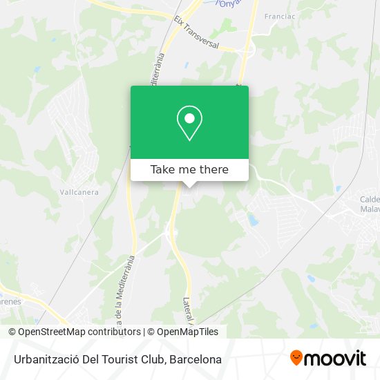 Urbanització Del Tourist Club map