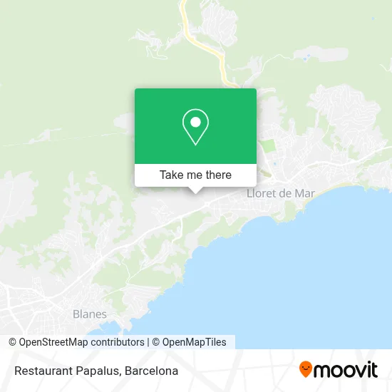 Restaurant Papalus map