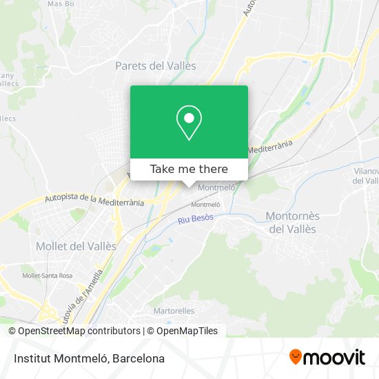 Institut Montmeló map