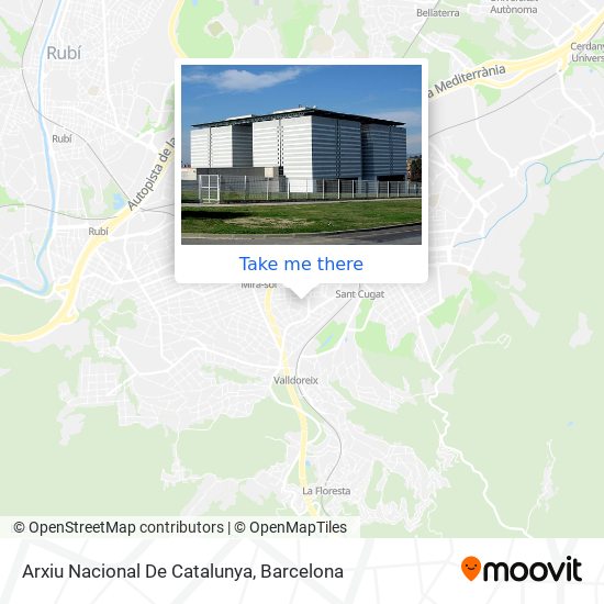 Arxiu Nacional De Catalunya map