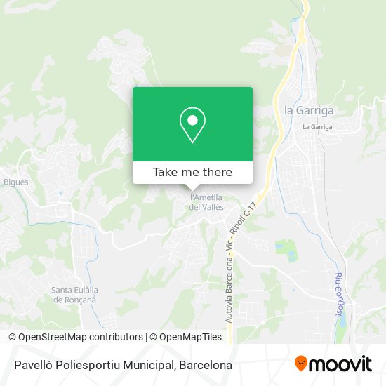 Pavelló Poliesportiu Municipal map