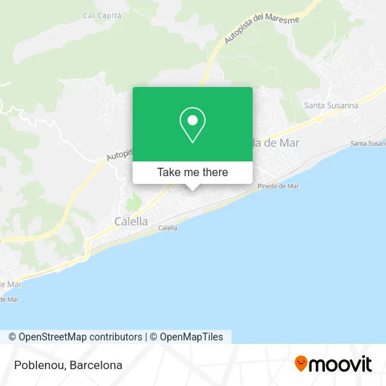 Poblenou map