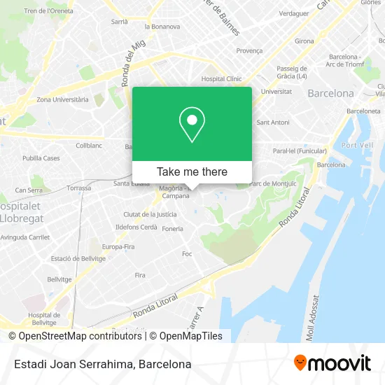 Estadi Joan Serrahima map