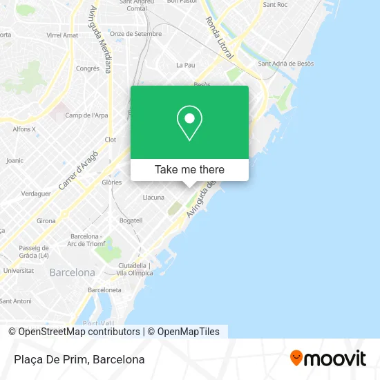 Plaça De Prim map