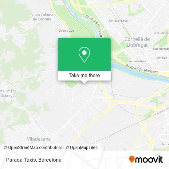 Parada Taxis map