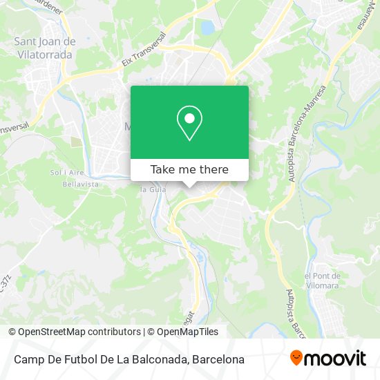 mapa Camp De Futbol De La Balconada