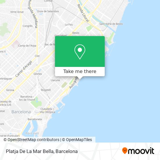 Platja De La Mar Bella map