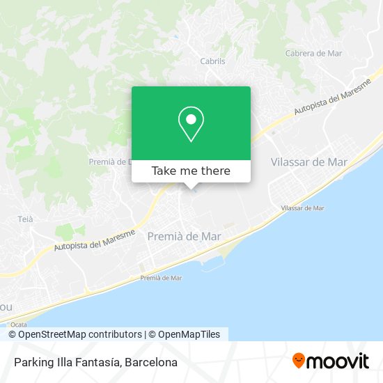 mapa Parking Illa Fantasía